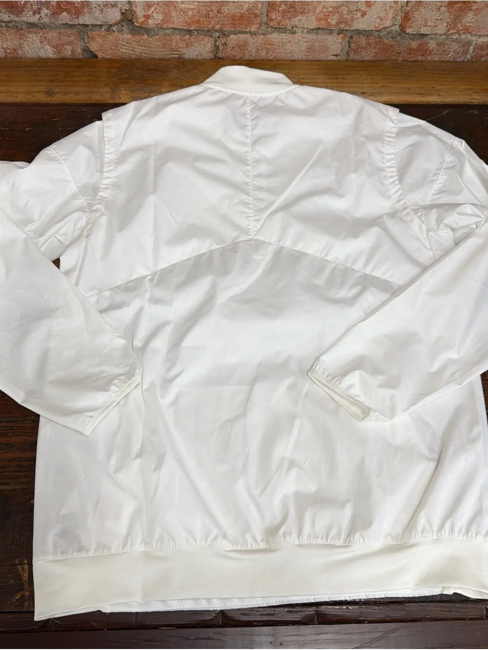 Jordan White Mesh Pullover with Gray Jumpman